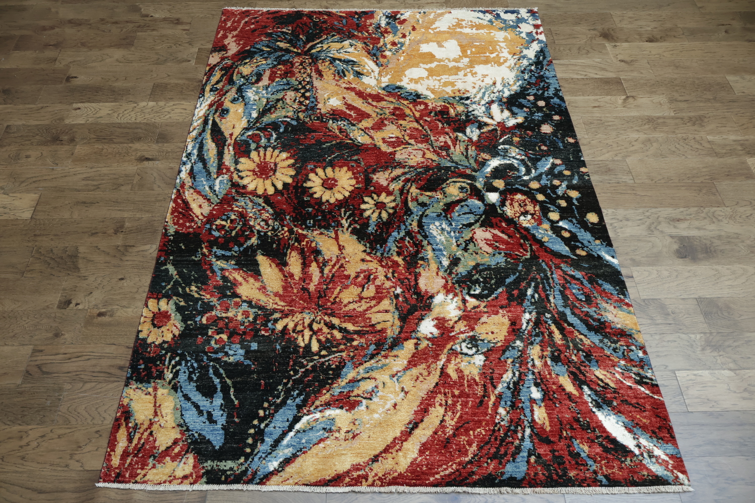 Rich Tones Meet Intricate Patterns in an Artistic Floral Design 7x10