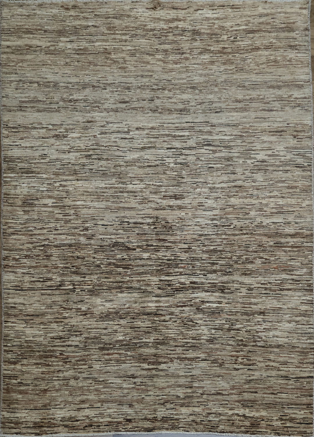 Brown Textured Striped Gabbeh Area Rug for Warm and Cozy Spaces 7x9