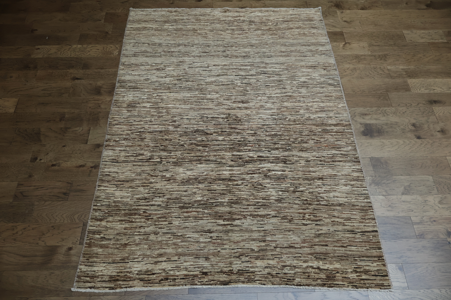 Brown Textured Striped Gabbeh Area Rug for Warm and Cozy Spaces 7x9