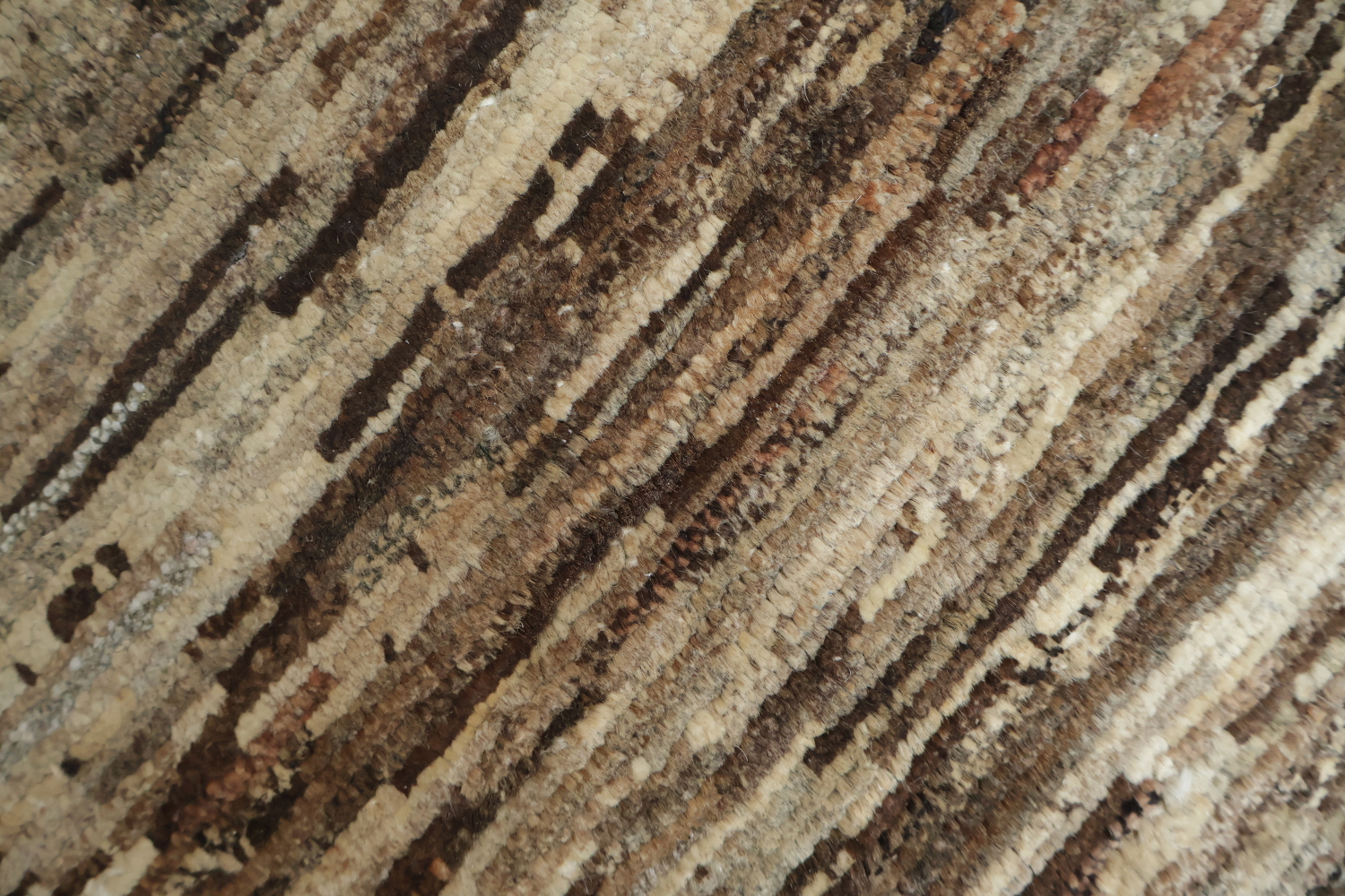Brown Textured Striped Gabbeh Area Rug for Warm and Cozy Spaces 7x9