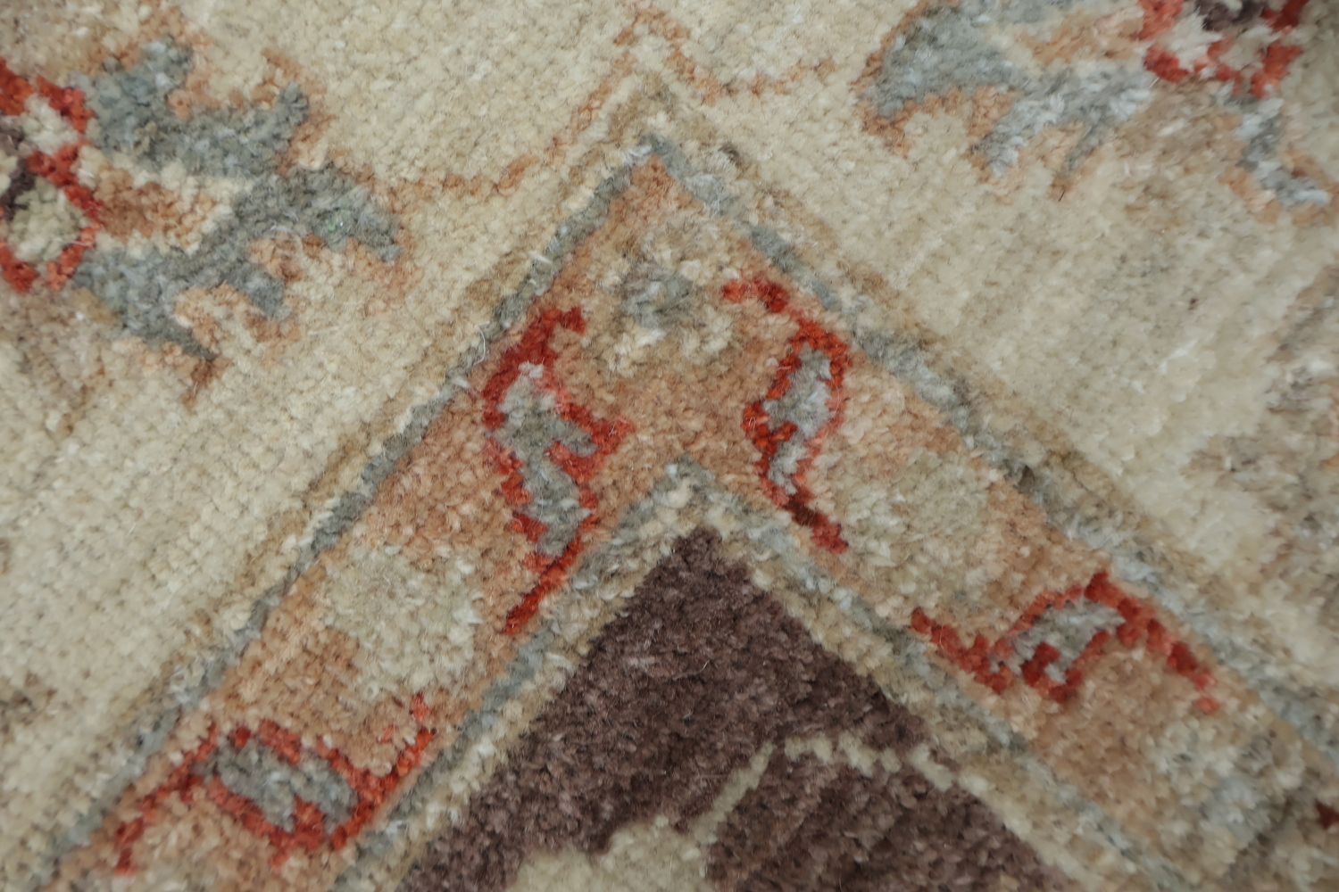 Luxurious Brown Peshawar Oriental Rug with Timeless Floral Patterns 5x7