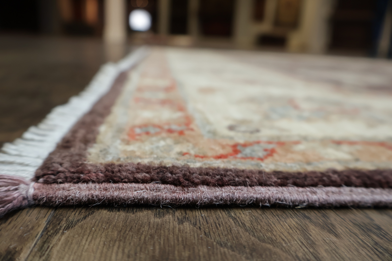 Luxurious Brown Peshawar Oriental Rug with Timeless Floral Patterns 5x7