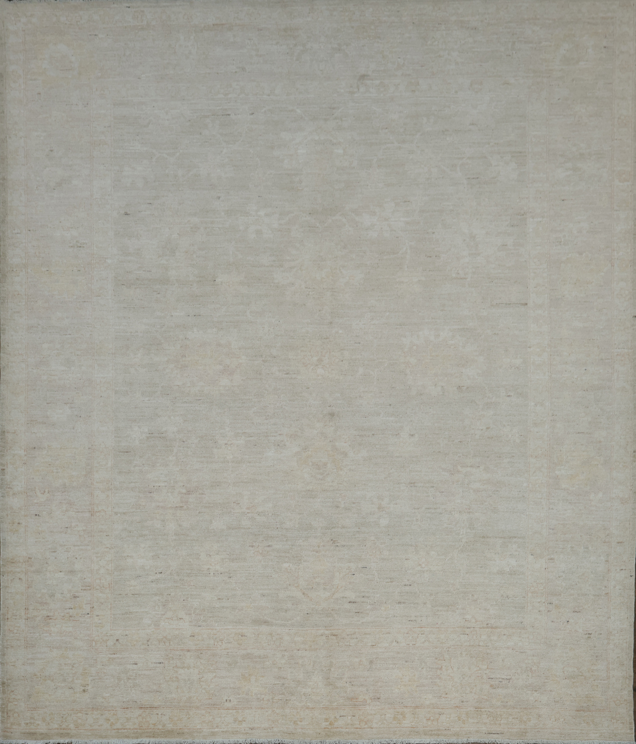 Vegetable Dye Wool Oushak Turkish Rug 9x11