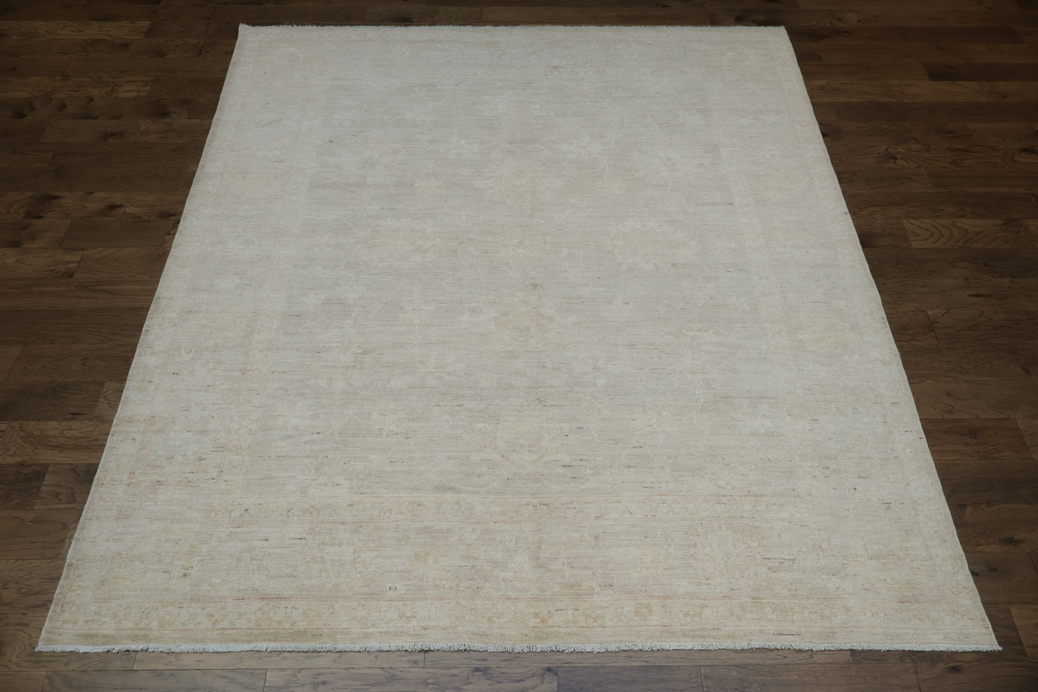 Vegetable Dye Wool Oushak Turkish Rug 9x11