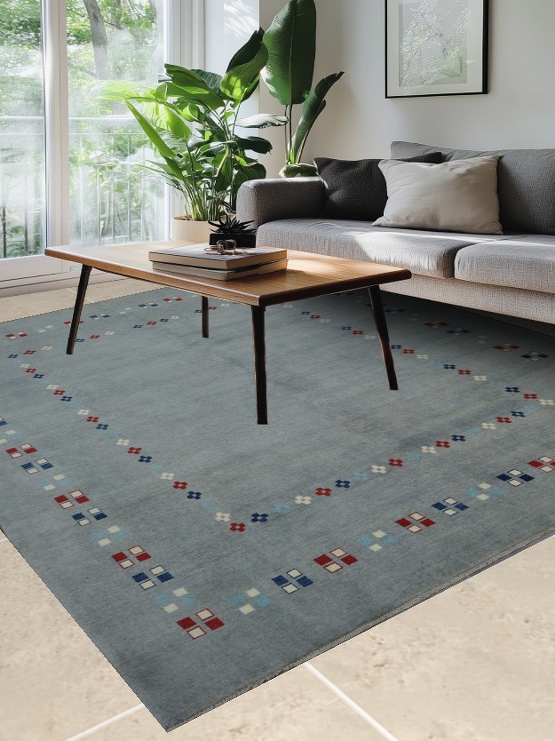 Handmade Wool Gabbeh Kashkoli Oriental Area Rug 8x10
