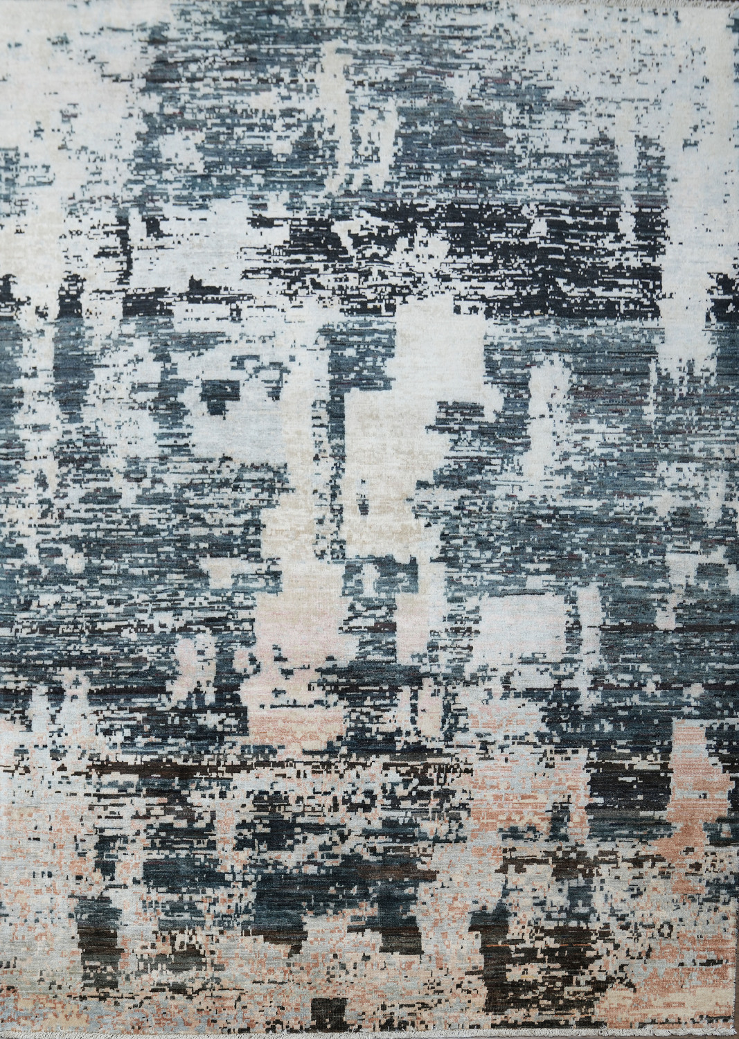 Vegetable Dye Wool Abstract Oriental Area Rug 6x8