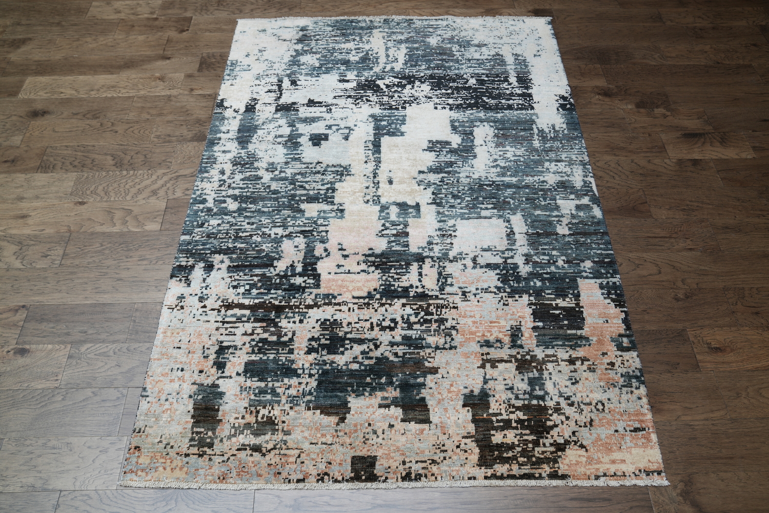 Vegetable Dye Wool Abstract Oriental Area Rug 6x8