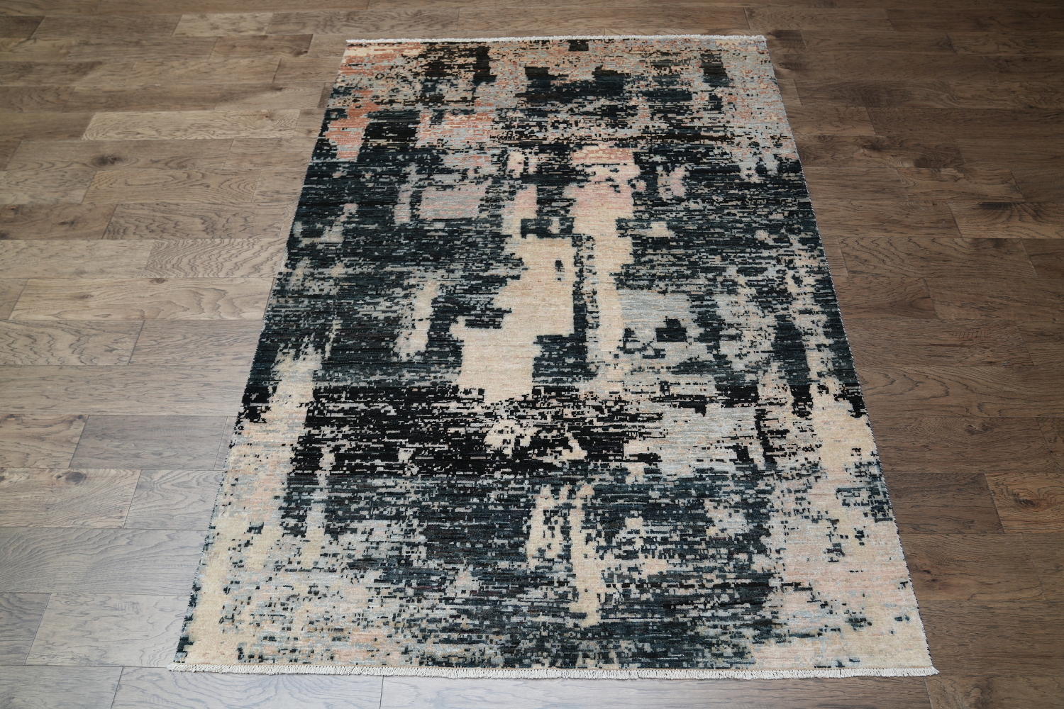 Vegetable Dye Wool Abstract Oriental Area Rug 6x8
