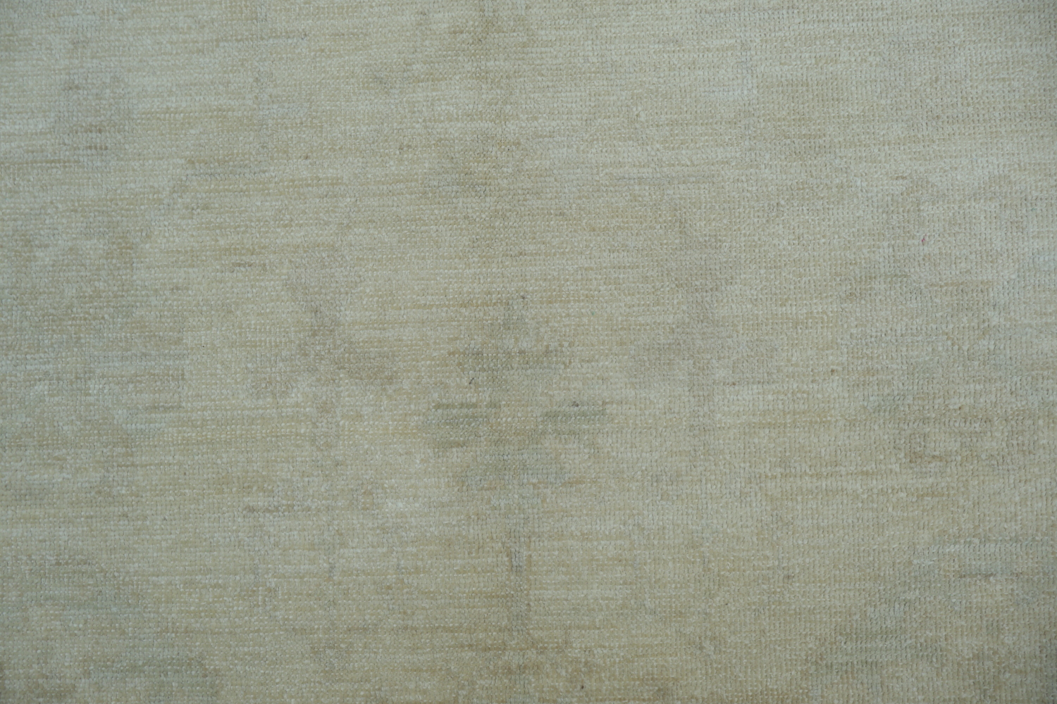 Soft Beige Minimal Pattern Oushak Turkish Area Rug 7x10