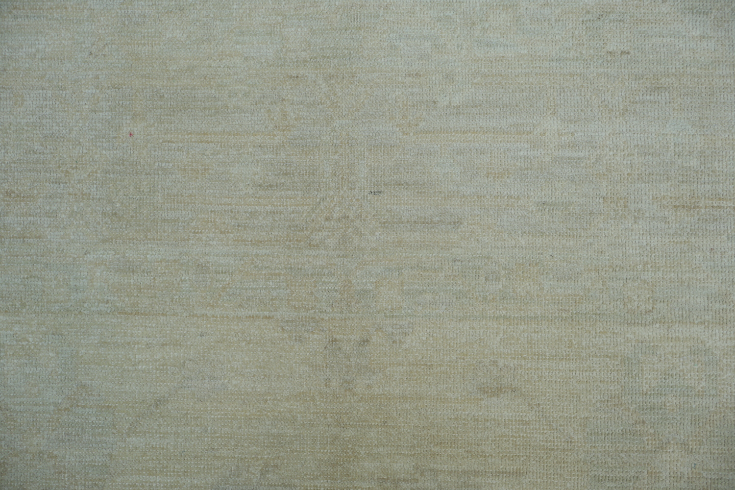 Soft Beige Minimal Pattern Oushak Turkish Area Rug 7x10