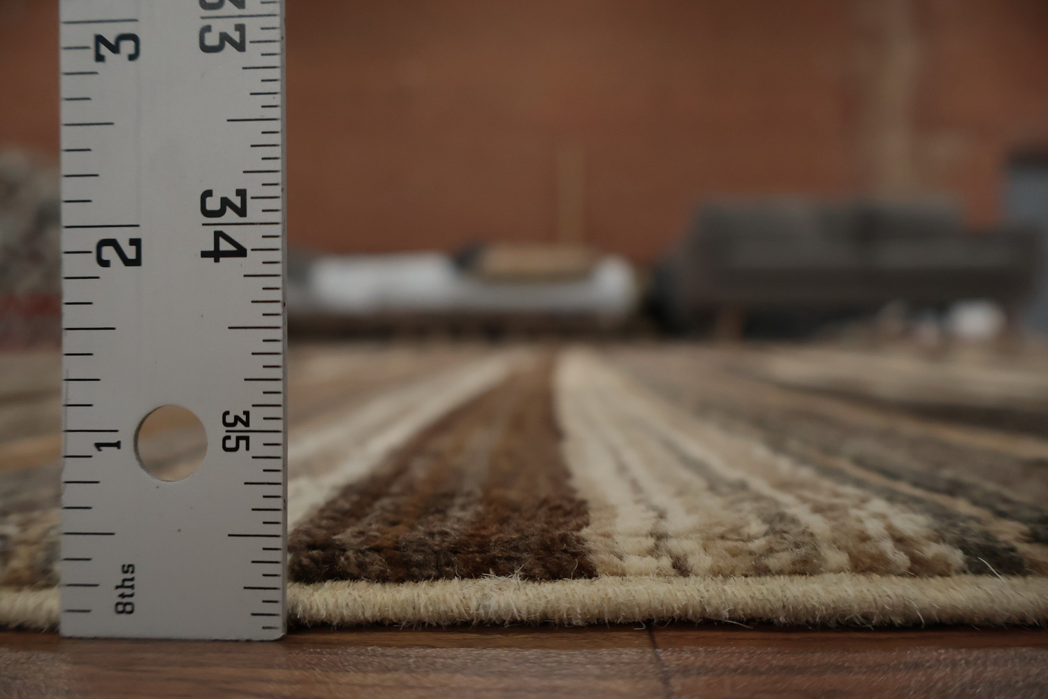 Versatile Espresso Stripes Gabbeh Kashkoli Modern Area Rug 7x10