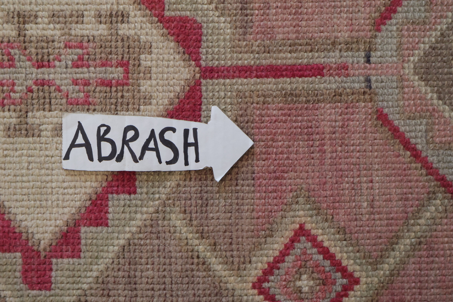 Vintage-Inspired Turkish Tribal Runner Rug in Soft Pink Tones 3x10 ft