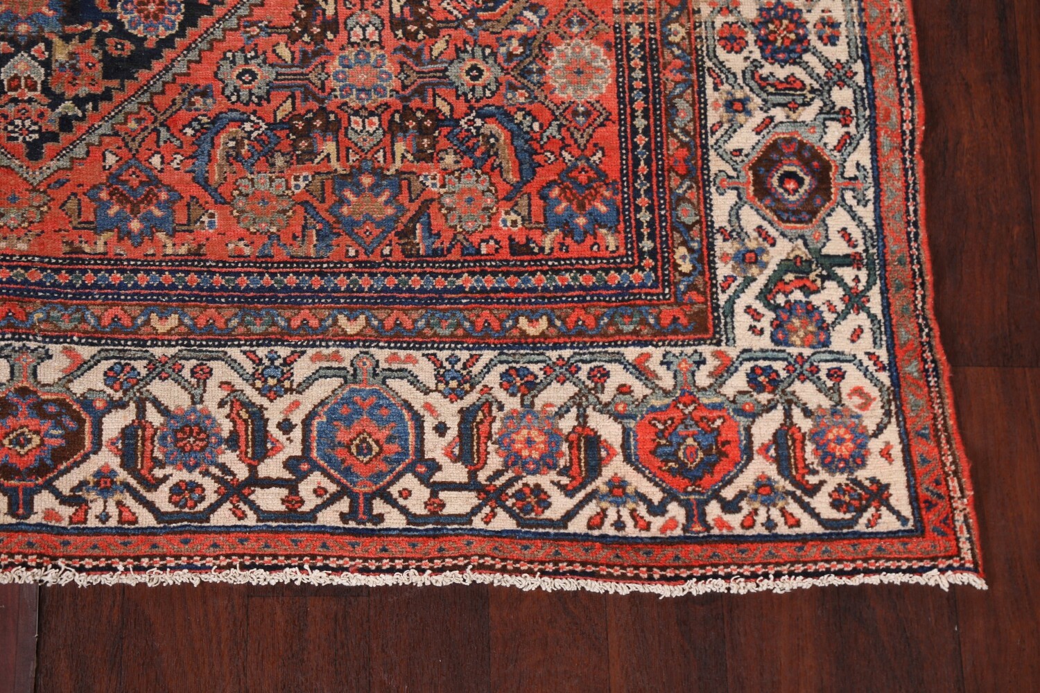Pre-1900 Antique Vegetable Dye Malayer Persian Rug 7x16