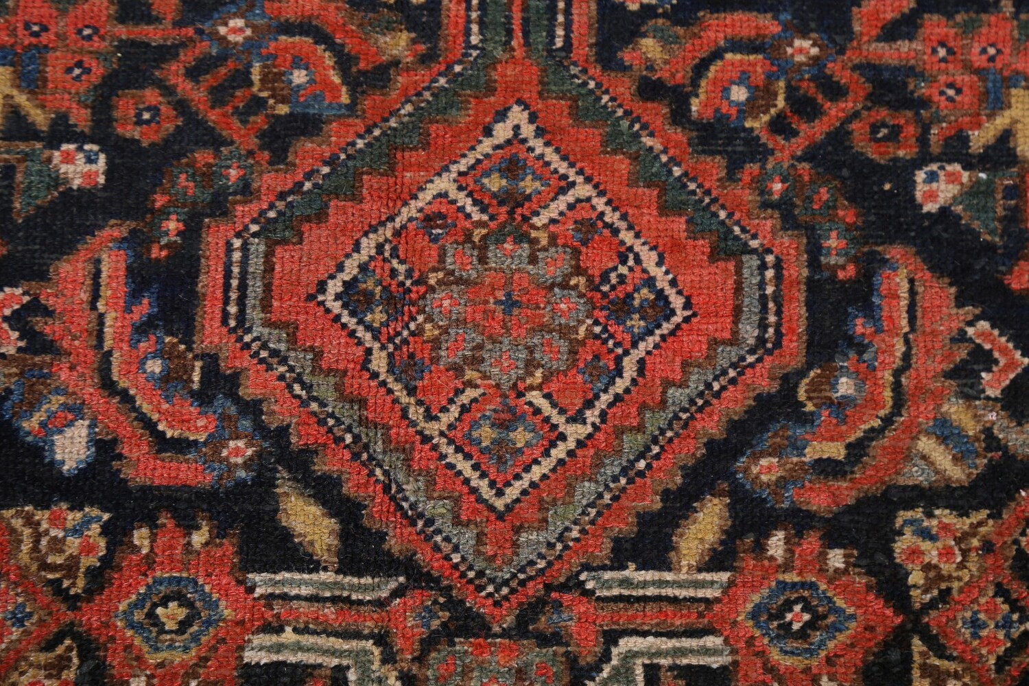 Pre-1900 Antique Vegetable Dye Malayer Persian Rug 7x16