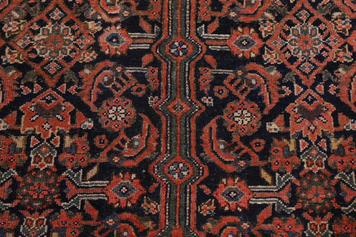 Pre-1900 Antique Vegetable Dye Malayer Persian Rug 7x16
