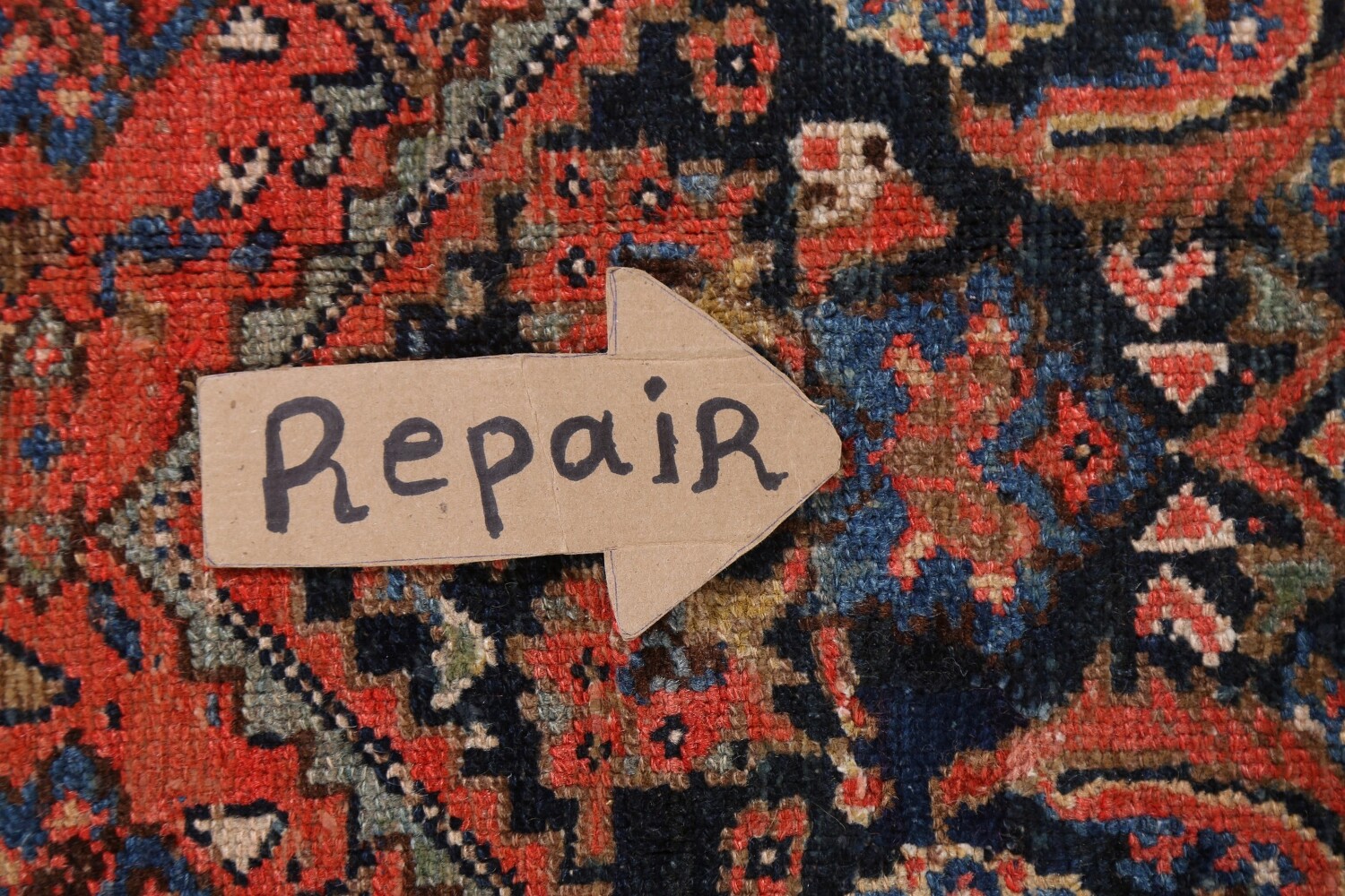 Pre-1900 Antique Vegetable Dye Malayer Persian Rug 7x16