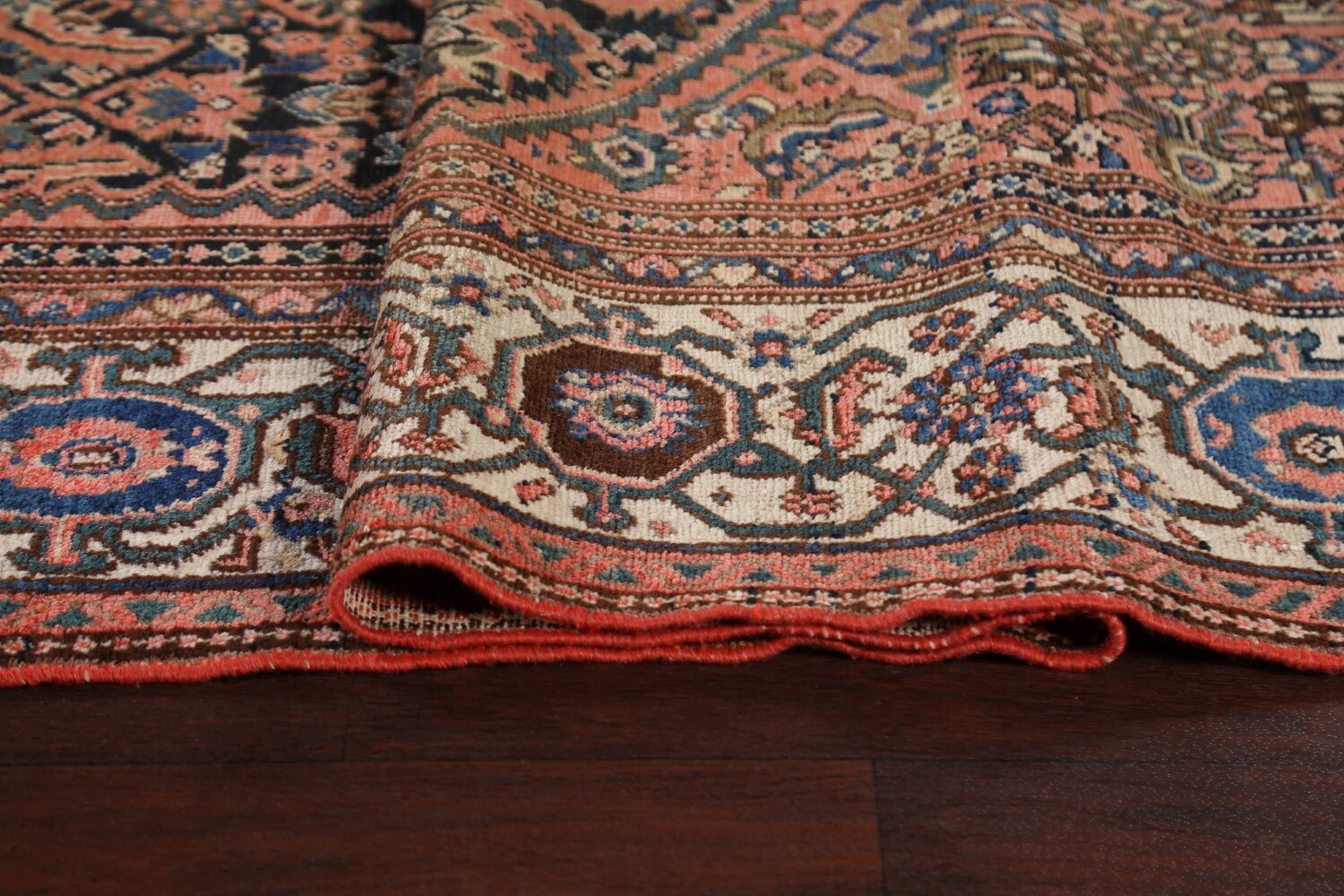 Pre-1900 Antique Vegetable Dye Malayer Persian Rug 7x16