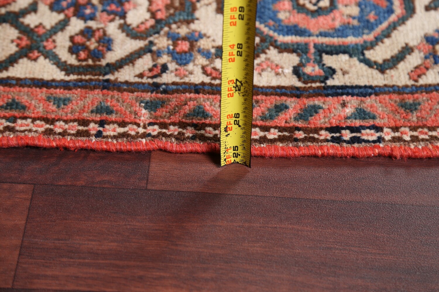 Pre-1900 Antique Vegetable Dye Malayer Persian Rug 7x16