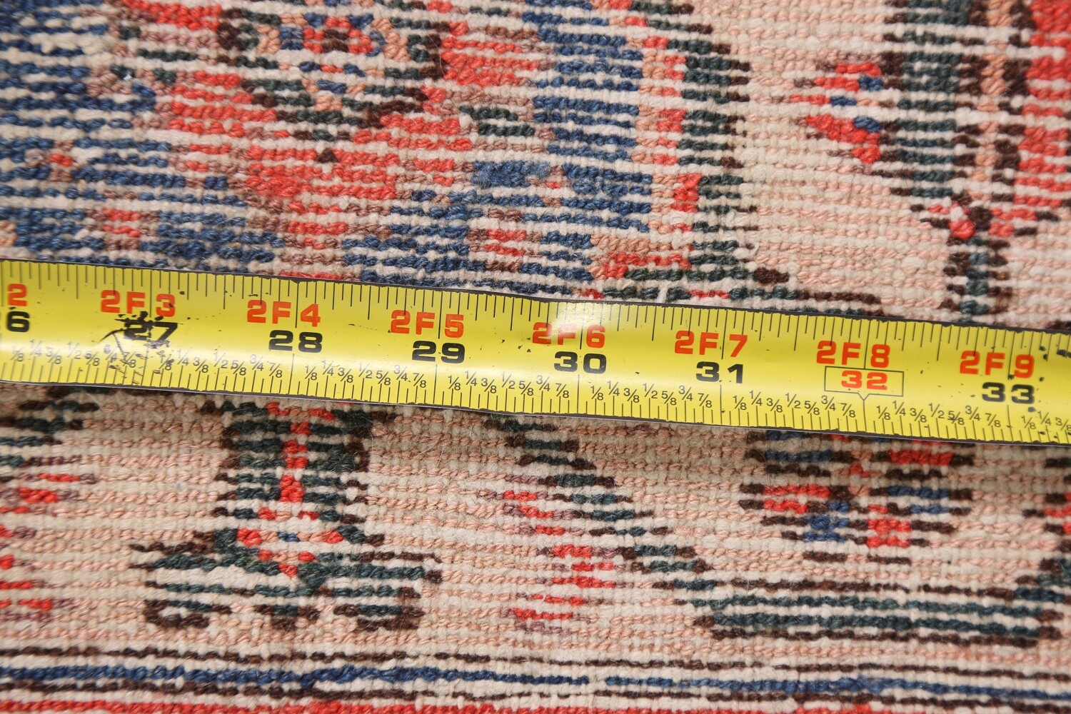 Pre-1900 Antique Vegetable Dye Malayer Persian Rug 7x16