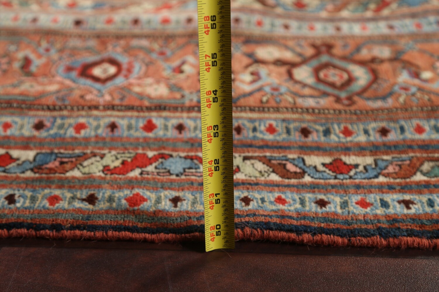 Pre-1900 Antique Vegetable Dye Bidjar Halvaei Persian Rug 8x13
