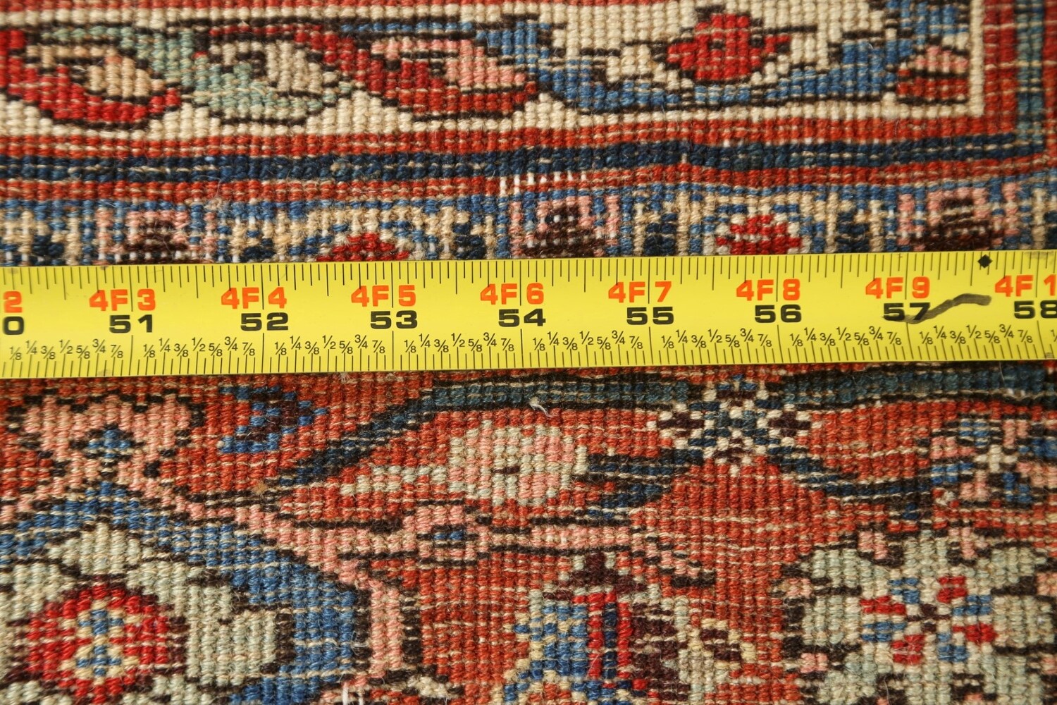 Pre-1900 Antique Vegetable Dye Bidjar Halvaei Persian Rug 8x13