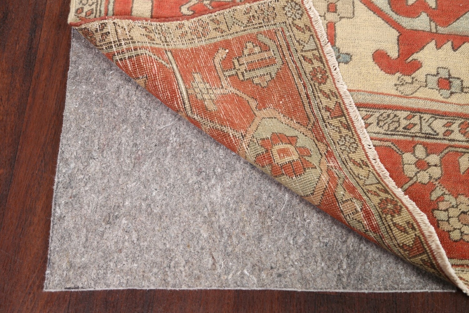 Pre-1900 Antique Vegetable Dye Heriz Serapi Persian Area Rug 9x12
