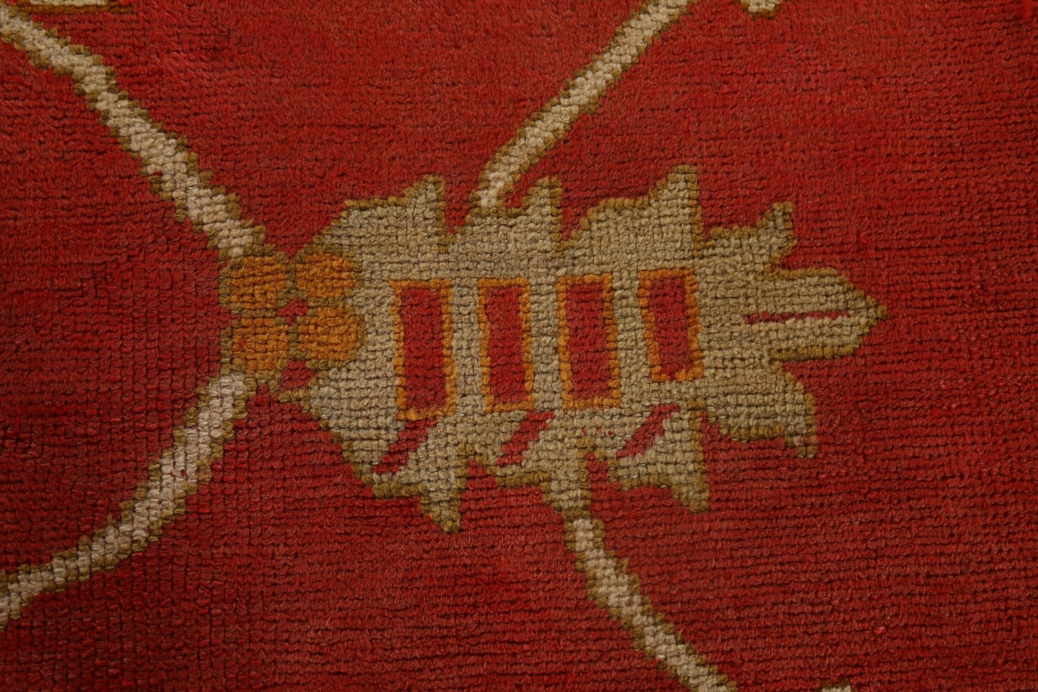 Pre-1900 Antique Oushak Handmade Turkish Rug 15x20 Vegetable Dye
