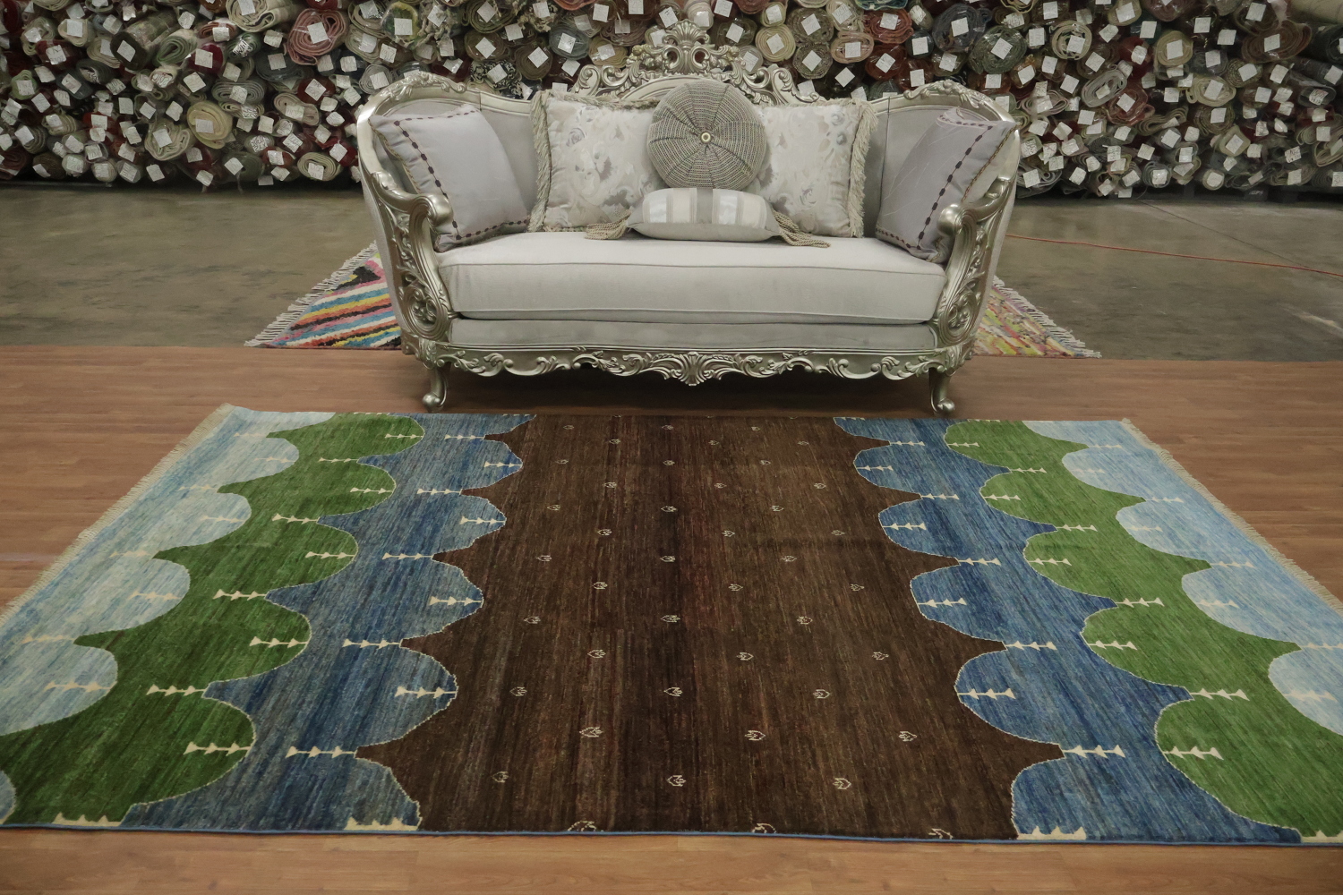 Geometric Wool Gabbeh Kashkoli Oriental Area Rug 6x9