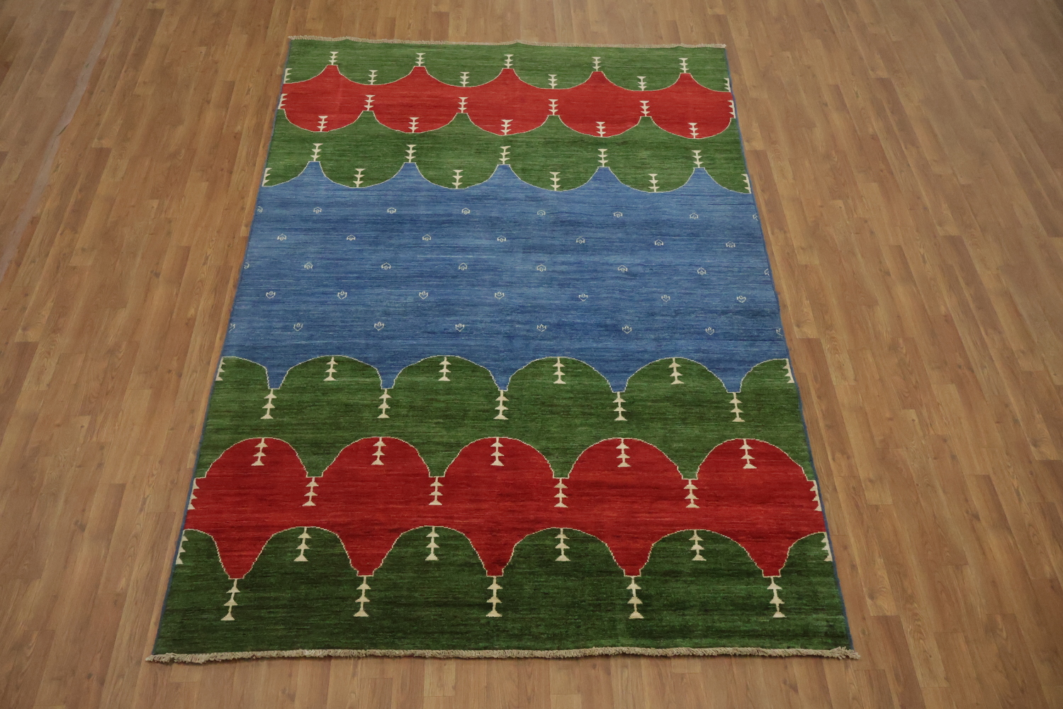 Vegetable Dye Gabbeh Kashkoli Oriental Wool Rug 6x9