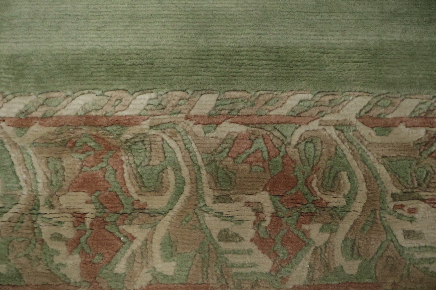 Bordered Wool Nepalese Oriental Area Rug 7x10