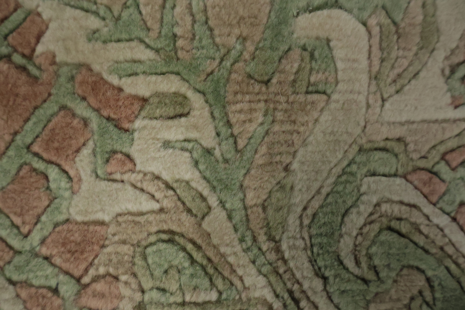 Bordered Wool Nepalese Oriental Area Rug 7x10