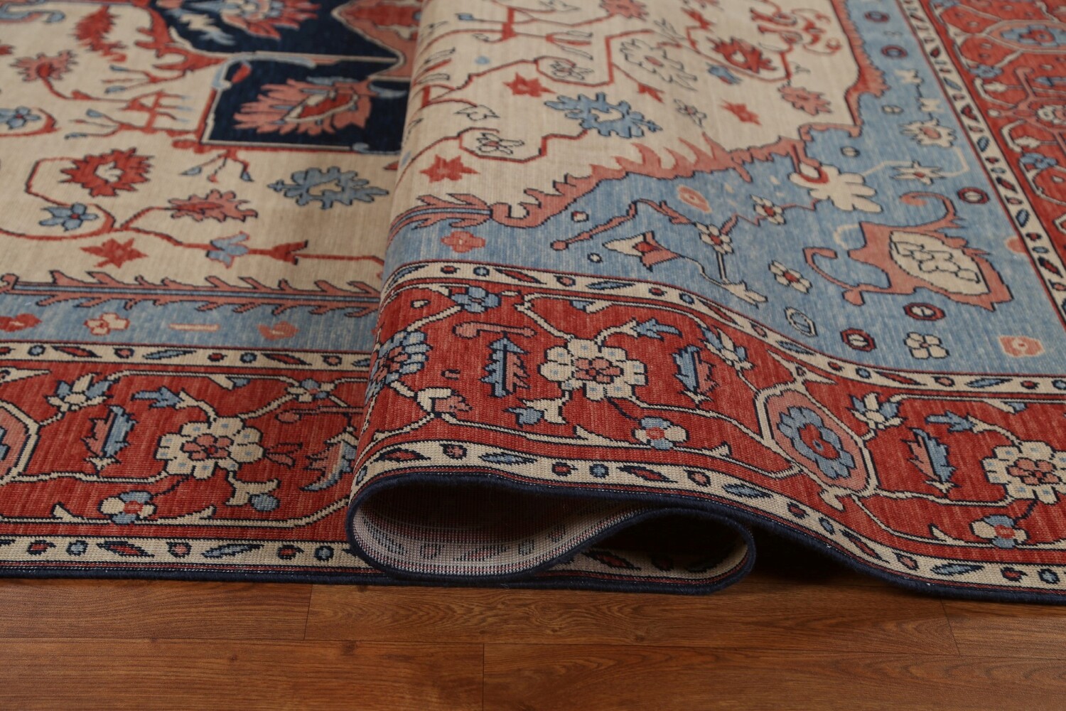 Handmade Heriz Serapi Wool Turkish Rug 9x12