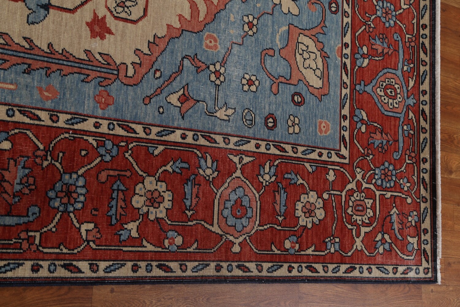 Handmade Heriz Serapi Wool Turkish Rug 9x12