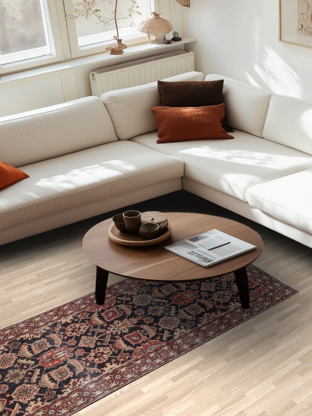Handmade Wool Ziegler Oriental Runner Rug 3x8