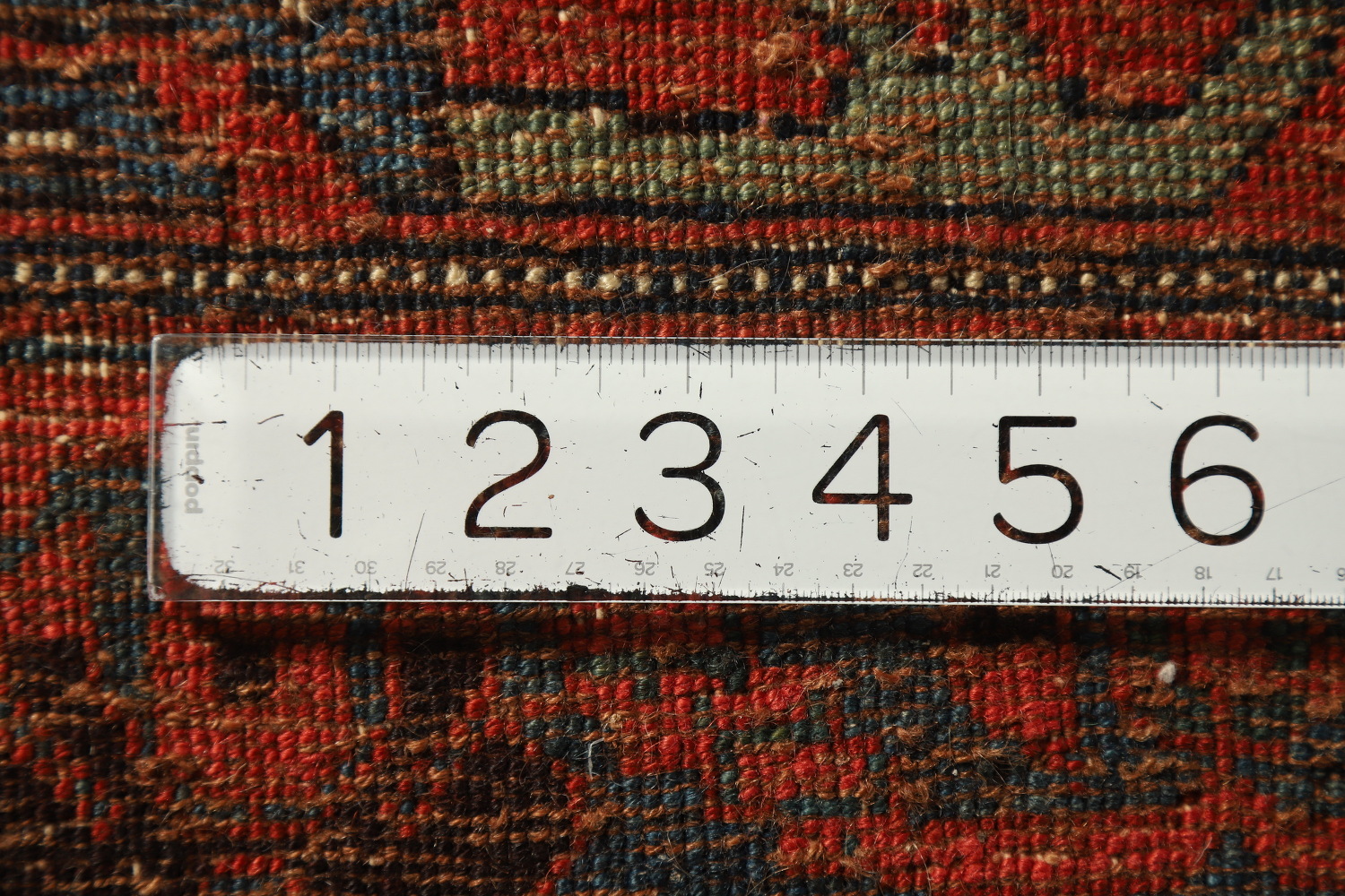 Pre-1900 Antique Vegetable Dye Bidjar Halvaei Persian Rug 12x19