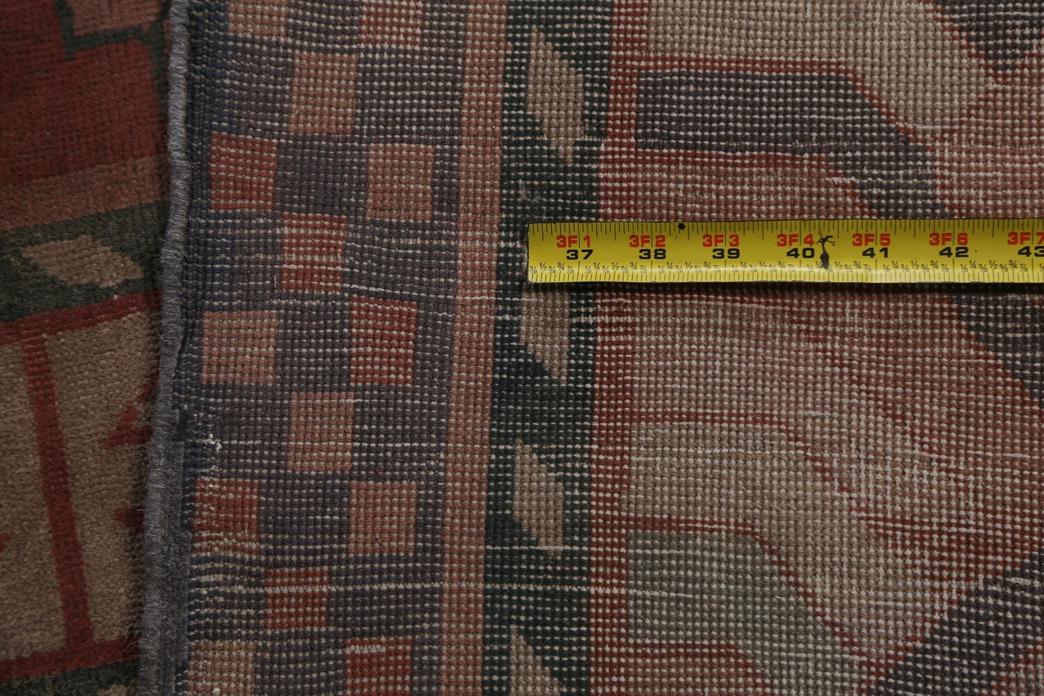 Pre-1900 Antique Mongolian Khotan Large Vegetable Dye Rug 25x37