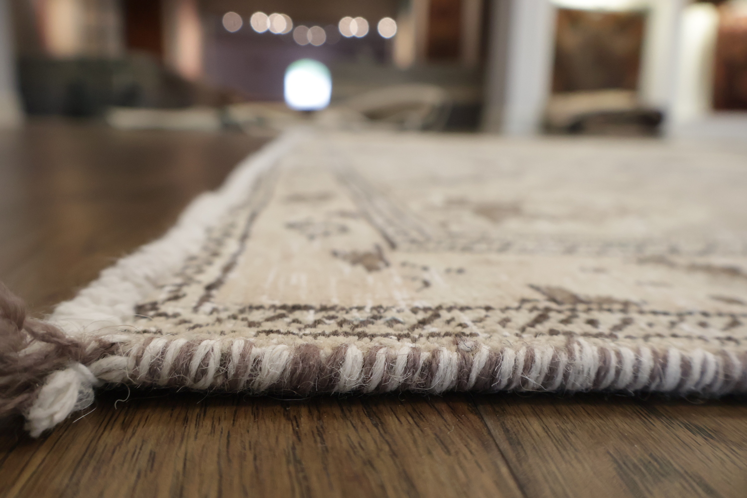 Distressed Floral Tabriz Persian Area Rug 6x10