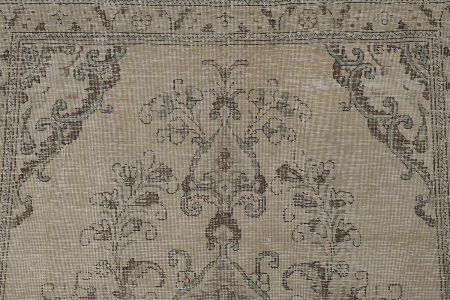 Distressed Floral Tabriz Persian Area Rug 6x10