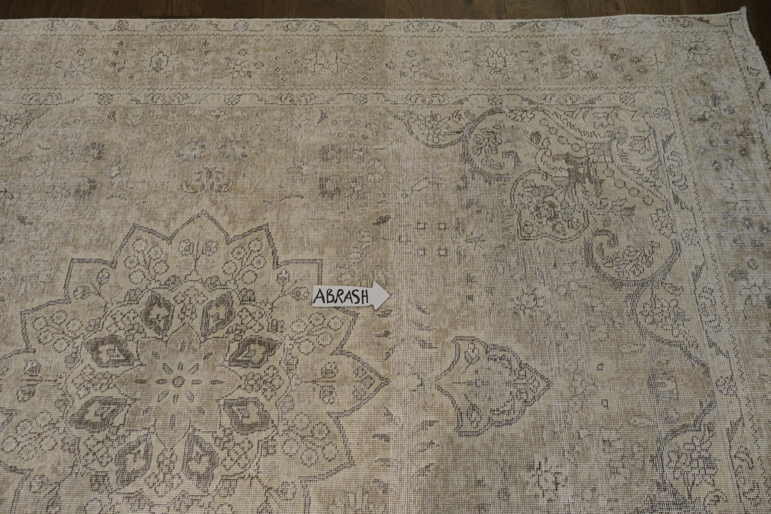 Floral Distressed Tabriz Persian Area Rug 6x10