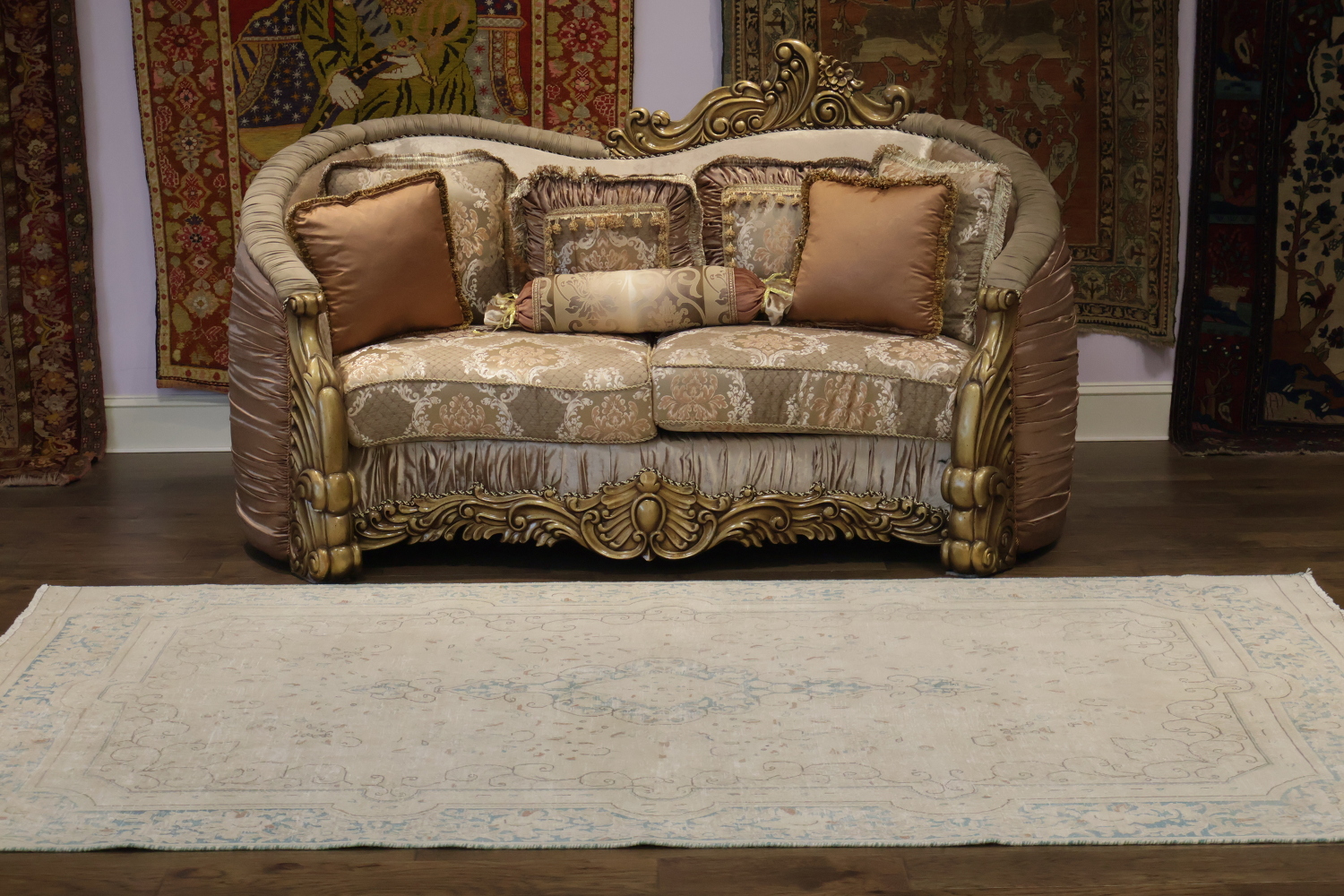 Floral Kerman Persian Area Rug 6x10