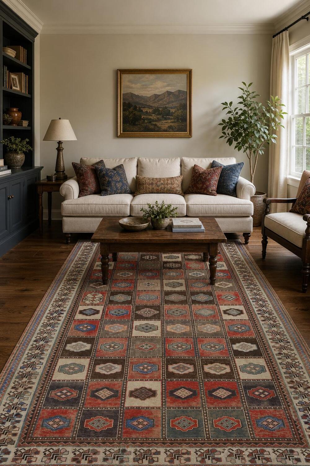 Garden Design Bakhtiari Persian Area Rug 5x9