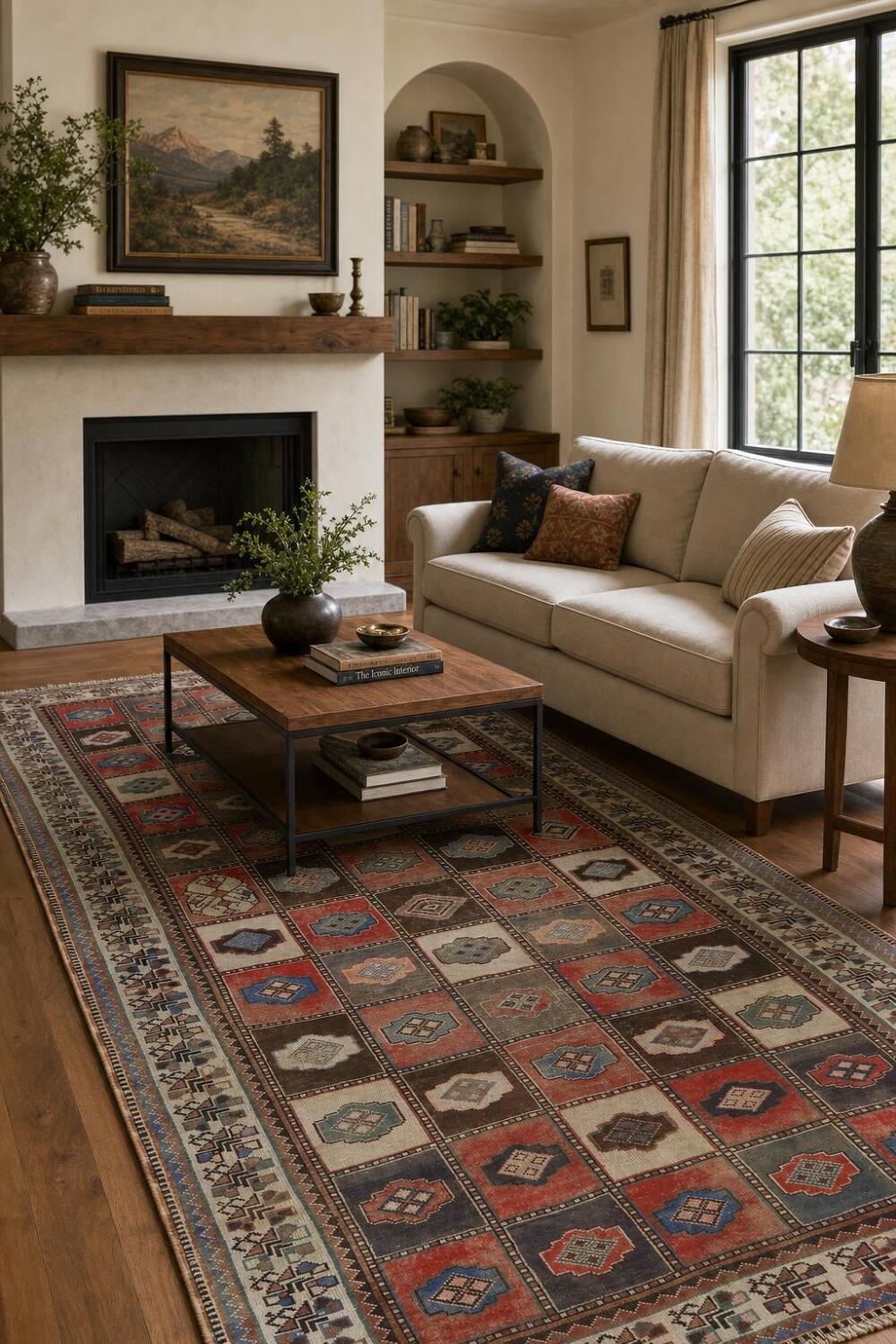 Garden Design Bakhtiari Persian Area Rug 5x9