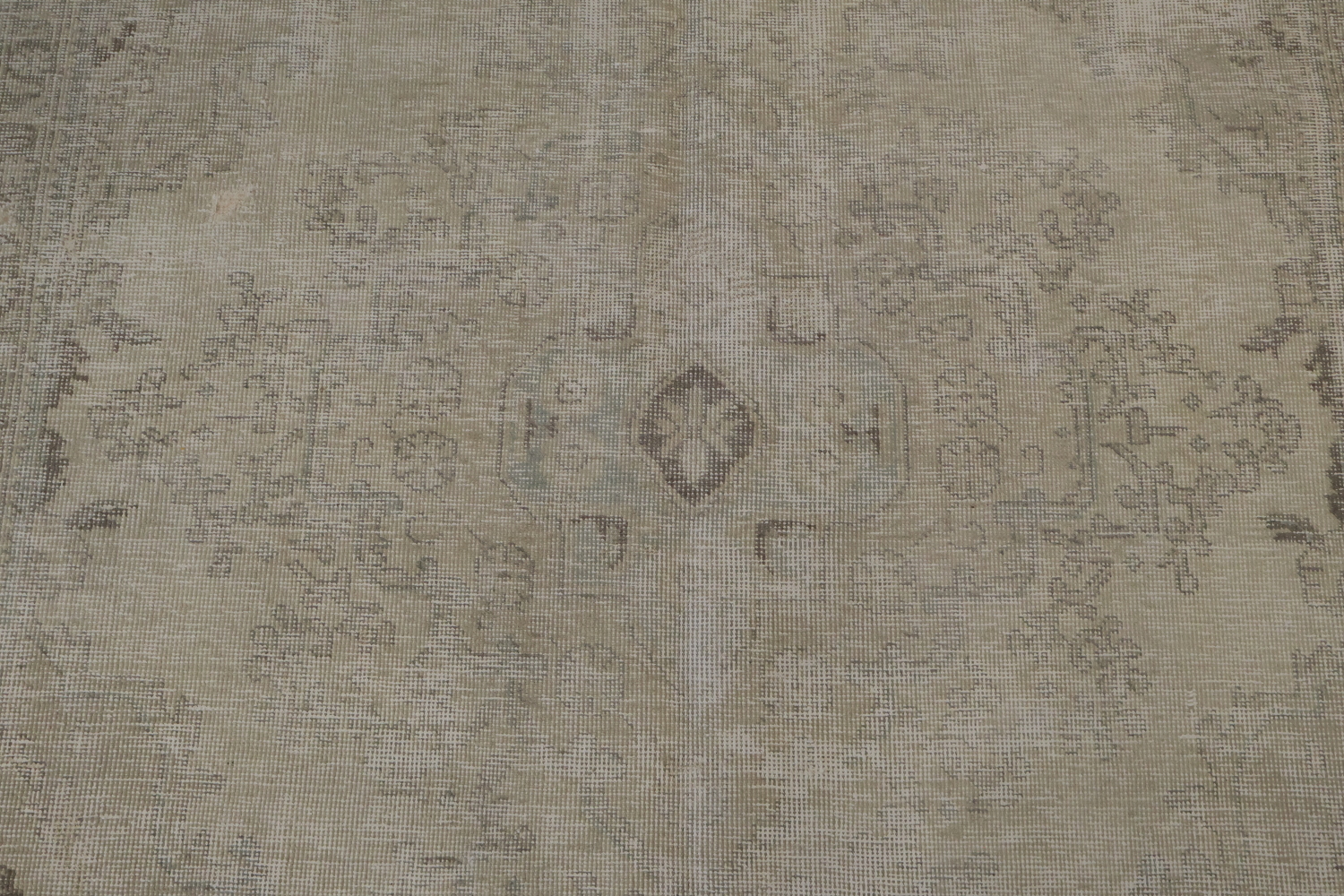 Muted Distressed Tabriz Vintage Persian Wool Rug 6x9