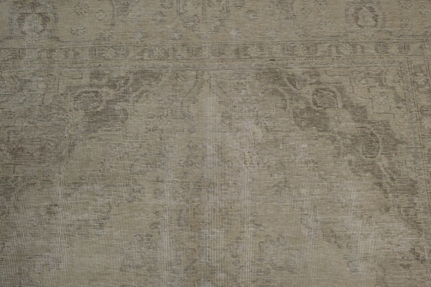 Muted Distressed Tabriz Vintage Persian Wool Rug 6x9
