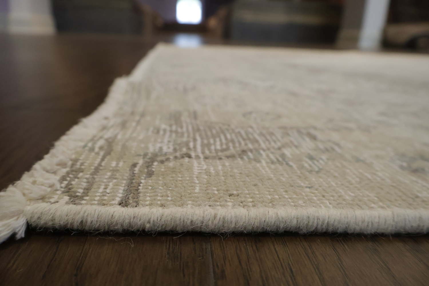 Muted Distressed Tabriz Vintage Persian Wool Rug 6x9