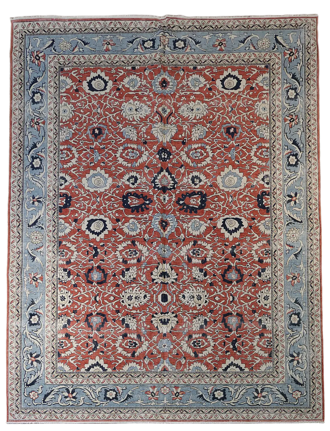 Luxurious Persian Style Rug with Traditional Distressed Look 9x12 ft