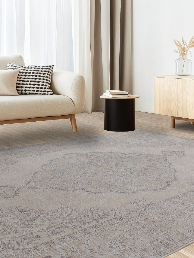 Distressed Wool Tabriz Persian Area Rug 7x10