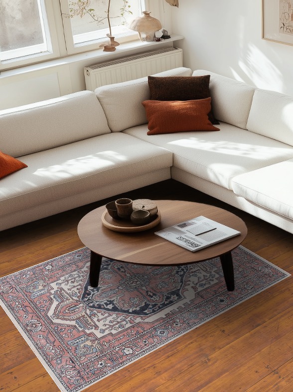 Handmade Heriz Serapi Turkish Wool Rug 4x6