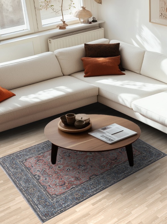 Handmade Sultanabad Ziegler Turkish Wool Rug 4x6