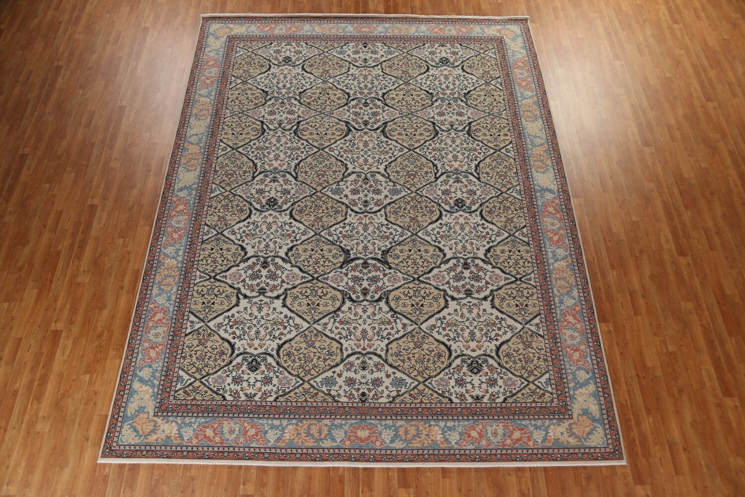 Floral Wool Bakhtiari Oriental Area Rug 10x13